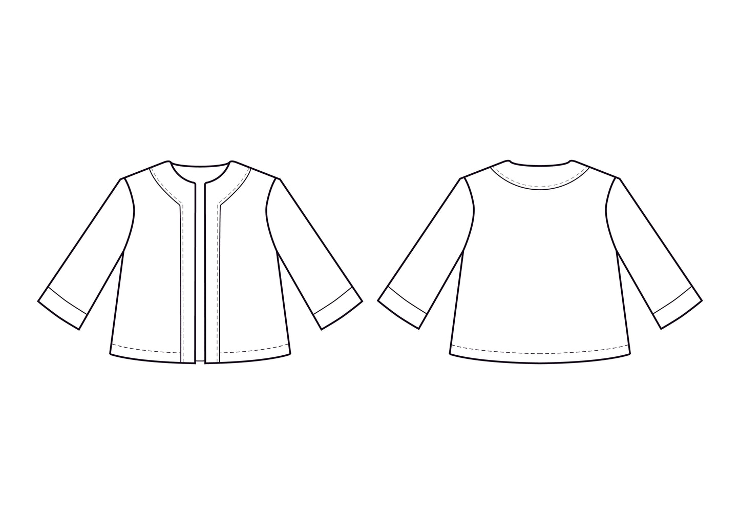Jasmine Zip Front Robe Pattern - Digital Download (PDF)