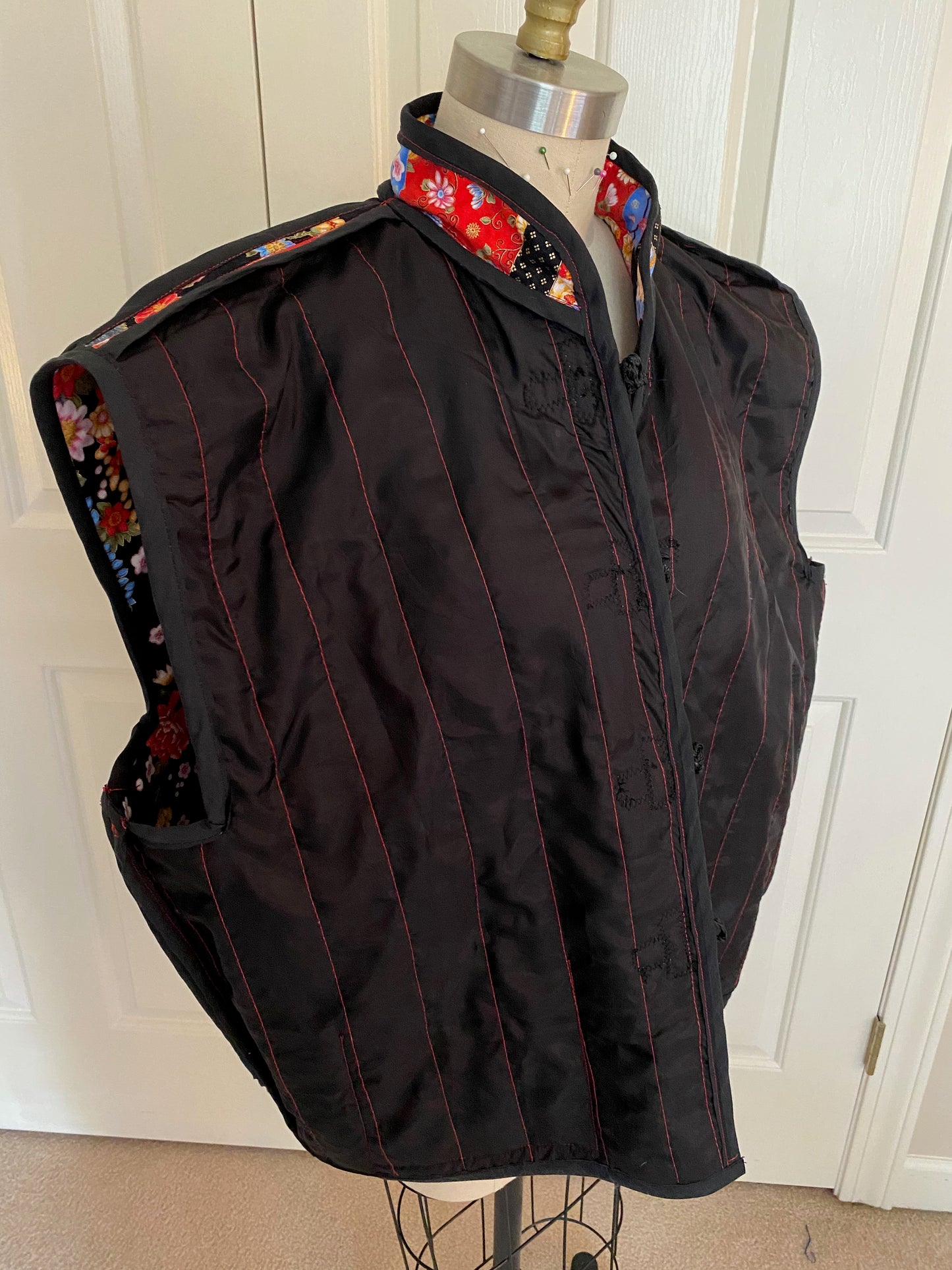 Red Dragon Quilted Vest PDF Sewing Pattern, NEW!