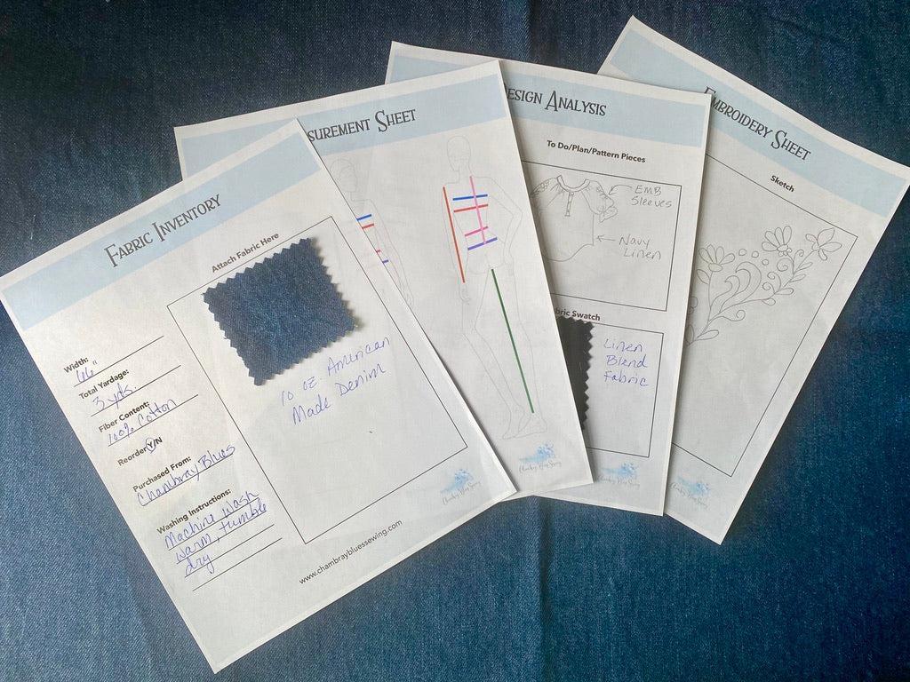 Sewing Project Planner Printable PDF Bundle