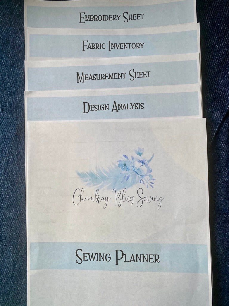 Sewing Project Planner Printable PDF Bundle
