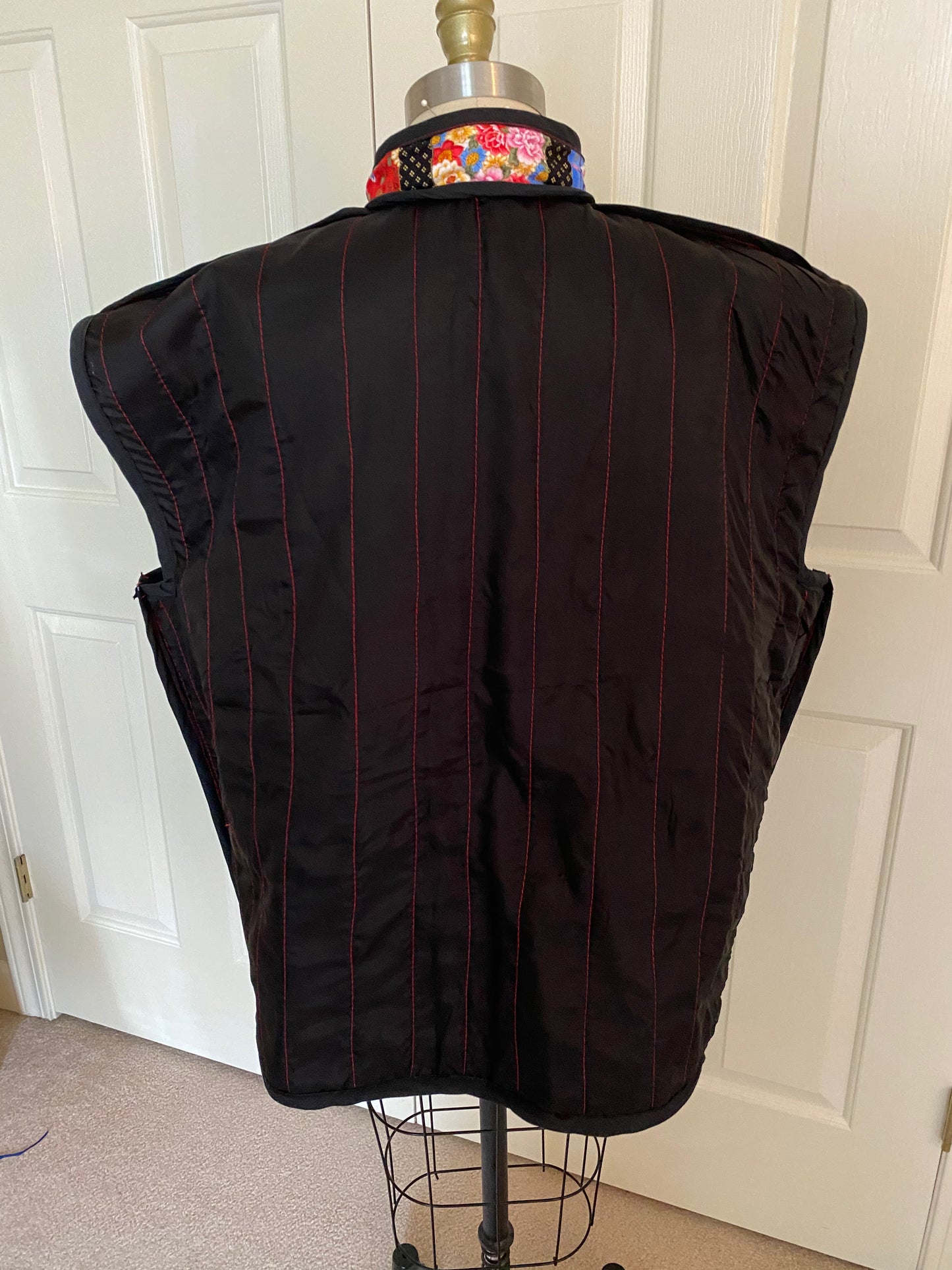 Red Dragon Quilted Vest PDF Sewing Pattern, NEW!
