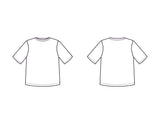 Serge Along Basic T-Shirt Pattern - Digital Download (PDF)