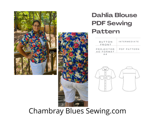 Dahlia Blouse PDF Sewing Pattern