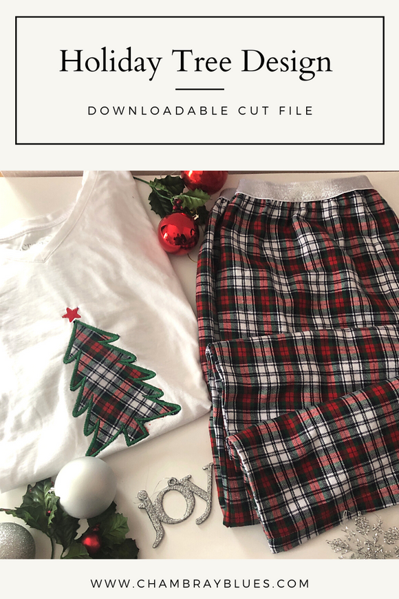 Holiday Tree Cut File - Digital Download