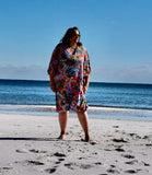 Tropics Orange Caftan Dress PDF Sewing Pattern